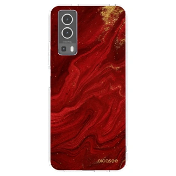 Picasee silikonski prozorni ovitek za Vivo Y72 5G - Red