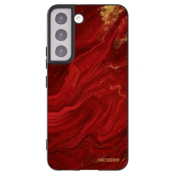 Picasee silikonski črni ovitek za Samsung Galaxy S22 5G - Red