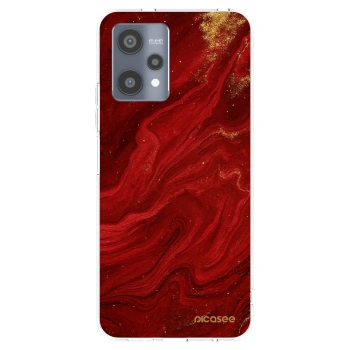 Picasee silikonski prozorni ovitek za Realme 9 Pro 5G - Red