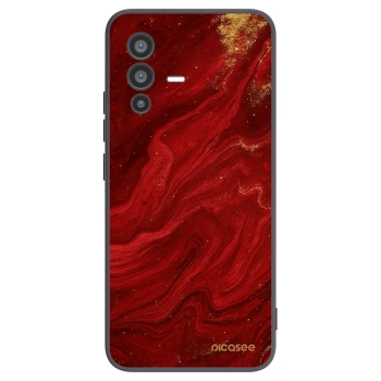Picasee silikonski črni ovitek za Vivo V23 5G - Red