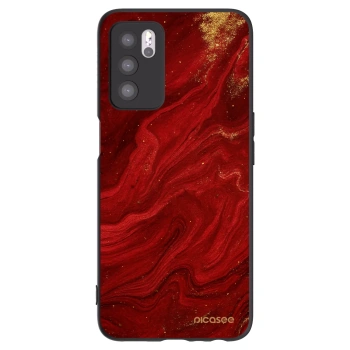 Picasee silikonski črni ovitek za OPPO A16 - Red