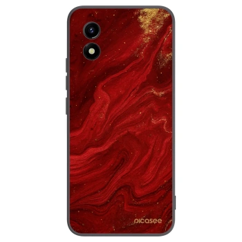 Picasee silikonski črni ovitek za Vivo Y01 - Red