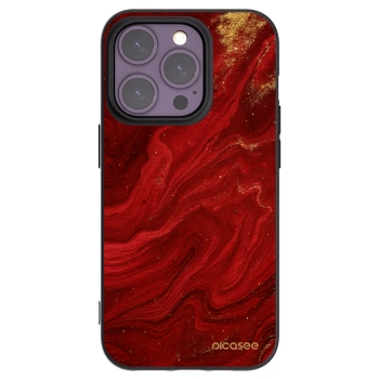 Picasee silikonski črni ovitek za Apple iPhone 14 Pro - Red