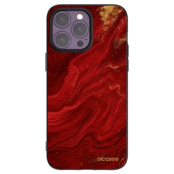 Picasee silikonski črni ovitek za Apple iPhone 14 Pro Max - Red