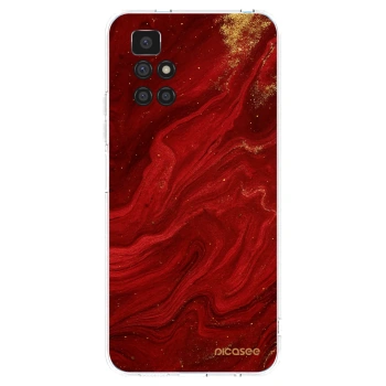 Picasee silikonski prozorni ovitek za Xiaomi Redmi 10 (2022) - Red