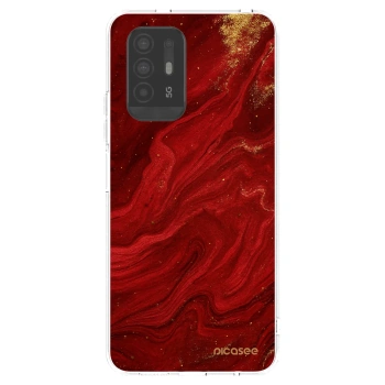Picasee silikonski prozorni ovitek za OPPO A94 5G - Red