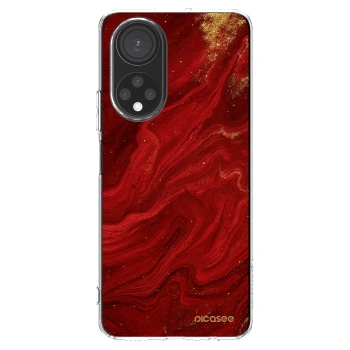 Picasee silikonski prozorni ovitek za Honor X7 - Red