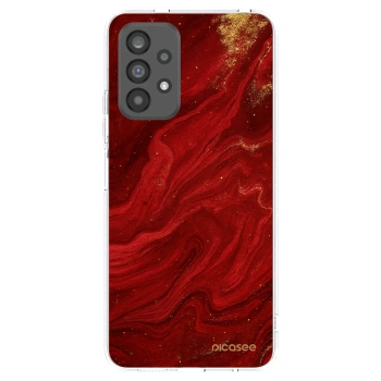 Picasee silikonski prozorni ovitek za Samsung Galaxy A73 5G - Red