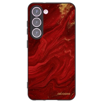 Picasee silikonski črni ovitek za Samsung Galaxy S23 5G - Red