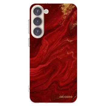 Picasee silikonski prozorni ovitek za Samsung Galaxy S23+ 5G - Red