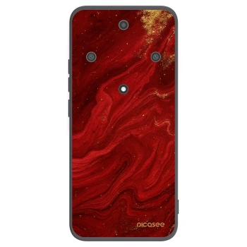 Picasee silikonski črni ovitek za Honor Magic5 Lite 5G - Red