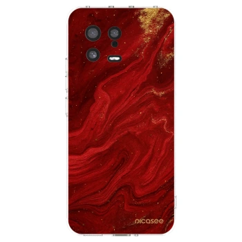 Picasee silikonski prozorni ovitek za Xiaomi 13 - Red