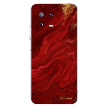 Picasee silikonski prozorni ovitek za Xiaomi 13 Pro - Red