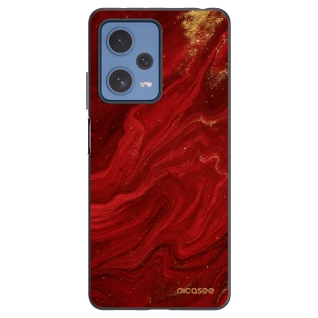 Picasee silikonski črni ovitek za Xiaomi Redmi Note 12 Pro 5G - Red