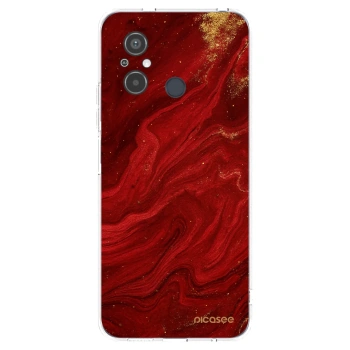 Picasee silikonski prozorni ovitek za Xiaomi Redmi 12C - Red