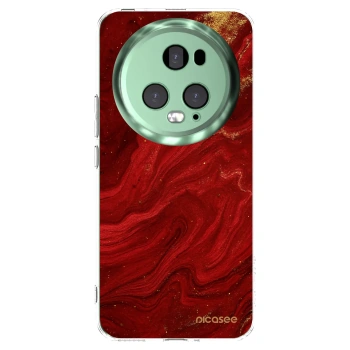 Picasee silikonski prozorni ovitek za Honor Magic5 Pro - Red