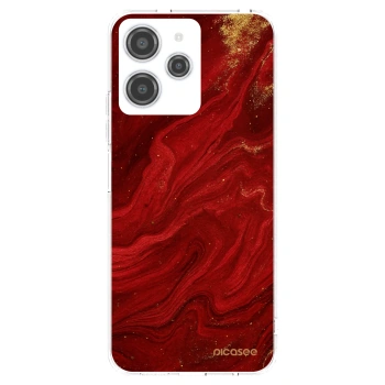 Picasee silikonski prozorni ovitek za Xiaomi Redmi 12 4G - Red