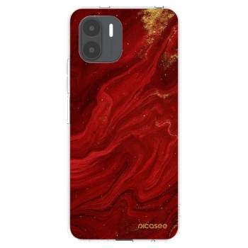 Picasee silikonski prozorni ovitek za Xiaomi Redmi A2 - Red