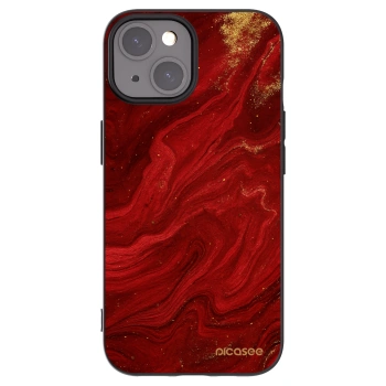 Picasee silikonski črni ovitek za Apple iPhone 15 - Red