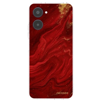 Picasee silikonski prozorni ovitek za Realme 10 4G - Red