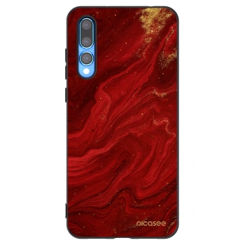Picasee silikonski črni ovitek za Huawei P20 Pro - Red