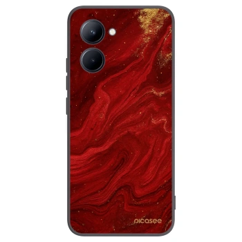 Picasee silikonski črni ovitek za Realme C33 (2023) - Red