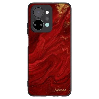 Picasee silikonski črni ovitek za Honor X7a - Red