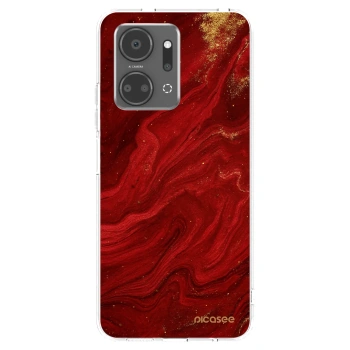 Picasee silikonski prozorni ovitek za Honor X7a - Red