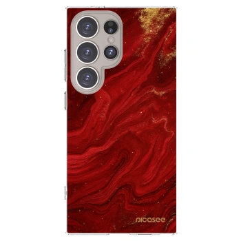 Picasee silikonski prozorni ovitek za Samsung Galaxy S24 Ultra S928B 5G - Red