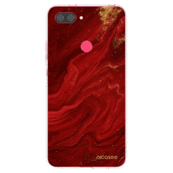 Picasee silikonski prozorni ovitek za Xiaomi Mi 8 Lite - Red