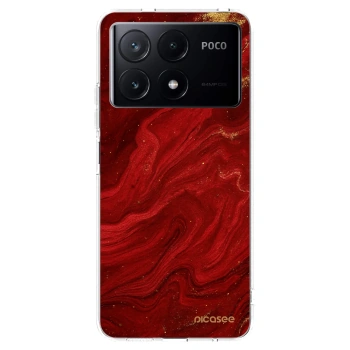Picasee silikonski prozorni ovitek za Xiaomi Poco X6 Pro - Red