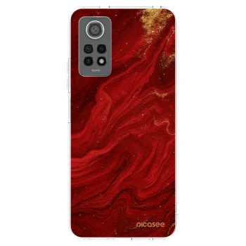 Picasee silikonski prozorni ovitek za Xiaomi Redmi Note 12 Pro 4G - Red