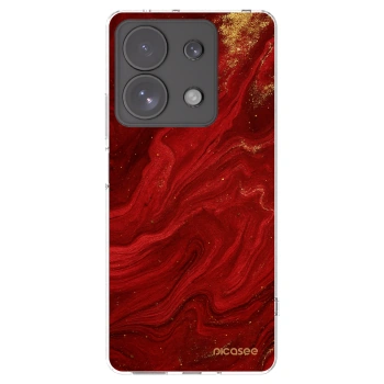 Picasee silikonski prozorni ovitek za Xiaomi Redmi Note 13 Pro 4G - Red