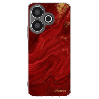 Picasee silikonski prozorni ovitek za Xiaomi Redmi 13 4G - Red