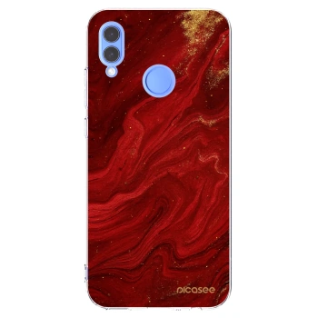 Picasee silikonski prozorni ovitek za Honor 10 Lite - Red