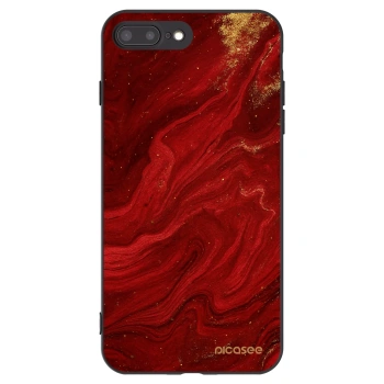 Picasee silikonski črni ovitek za Apple iPhone 8 Plus - Red