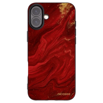 Picasee silikonski črni ovitek za Apple iPhone 16 Plus - Red