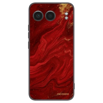 Picasee silikonski črni ovitek za OnePlus Nord 4 - Red