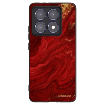 Picasee silikonski črni ovitek za Xiaomi 14T Pro - Red