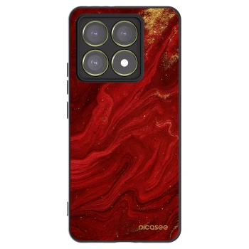 Picasee silikonski črni ovitek za Xiaomi 14T - Red