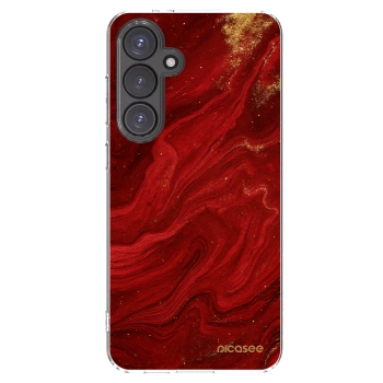 Picasee silikonski prozorni ovitek za Samsung Galaxy S24 FE S721B - Red