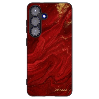 Picasee silikonski črni ovitek za Samsung Galaxy S25 5G - Red