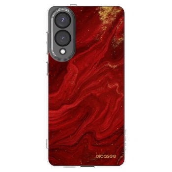 Picasee silikonski prozorni ovitek za Samsung Galaxy S25 Edge 5G - Red