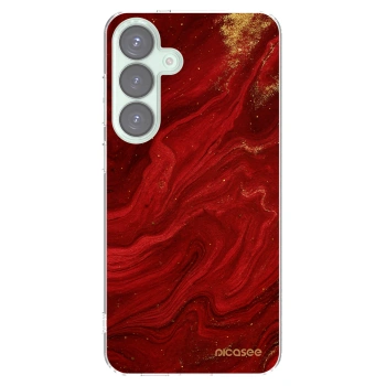 Picasee silikonski prozorni ovitek za Samsung Galaxy S25+ 5G - Red