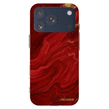 Picasee silikonski prozorni ovitek za Apple iPhone 17 Pro - Red