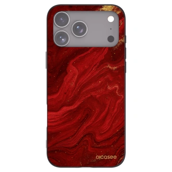 Picasee silikonski črni ovitek za Apple iPhone 17 Pro Max - Red