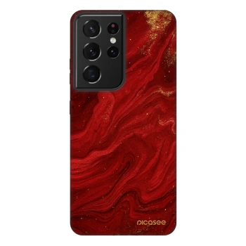 Picasee Fashion Case za Samsung Galaxy S21 Ultra 5G G998B - Red