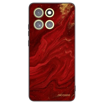 Picasee silikonski črni ovitek za Motorola Moto G86 5G - Red
