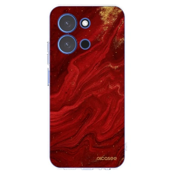 Picasee silikonski prozorni ovitek za Xiaomi Redmi 15C 4G - Red