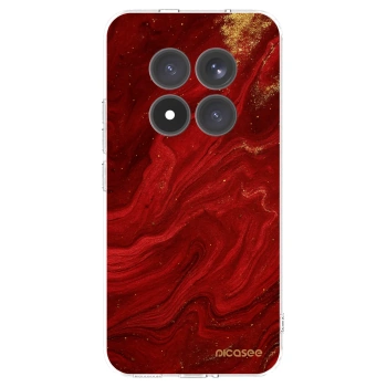 Picasee silikonski prozorni ovitek za Xiaomi Redmi Note 15 Pro+ - Red